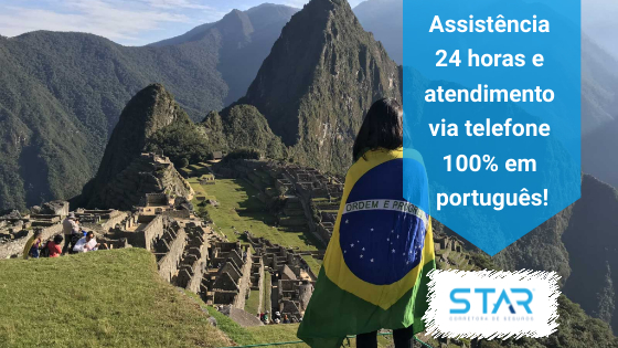 Assistência 24 horas e atendimento via telefone em português. Seguro Viagem Peru é na Star!